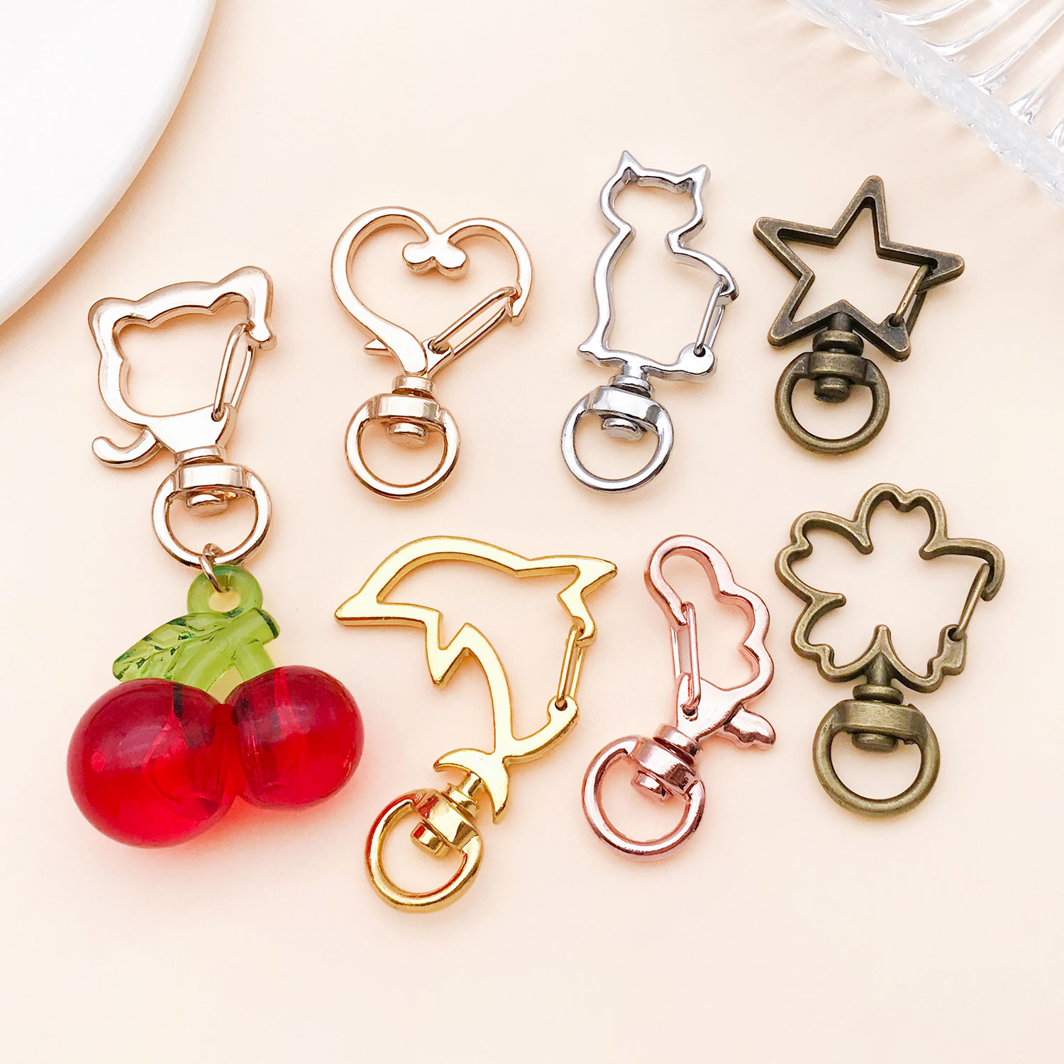 5pcs/lot Heart Star Moon Cat D - Flower Supplies บทวิจารณ์และราคา
