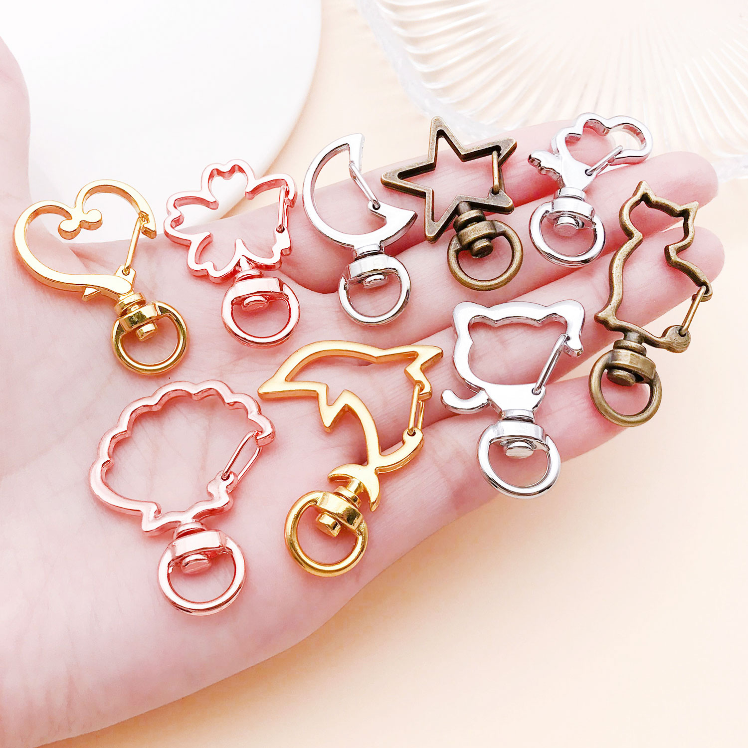 5pcs/lot Heart Star Moon Cat D - Flower Supplies บทวิจารณ์และราคา