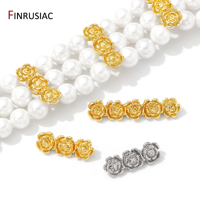 18K Gold Plated Brass Rose Flo - Flower Supplies บทวิจารณ์และราคา