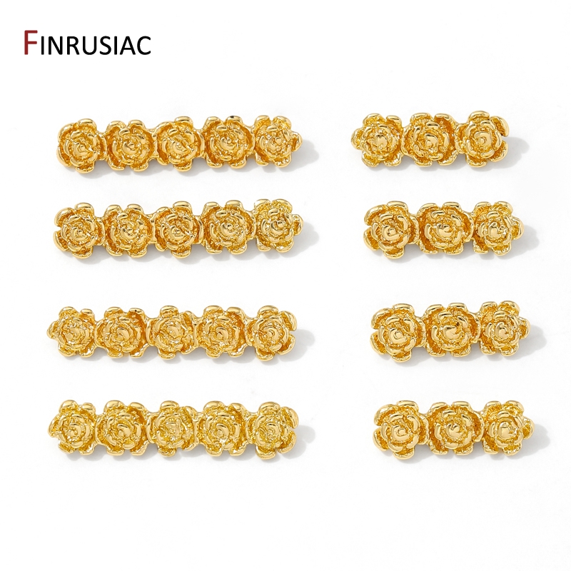 18K Gold Plated Brass Rose Flo - Flower Supplies บทวิจารณ์และราคา