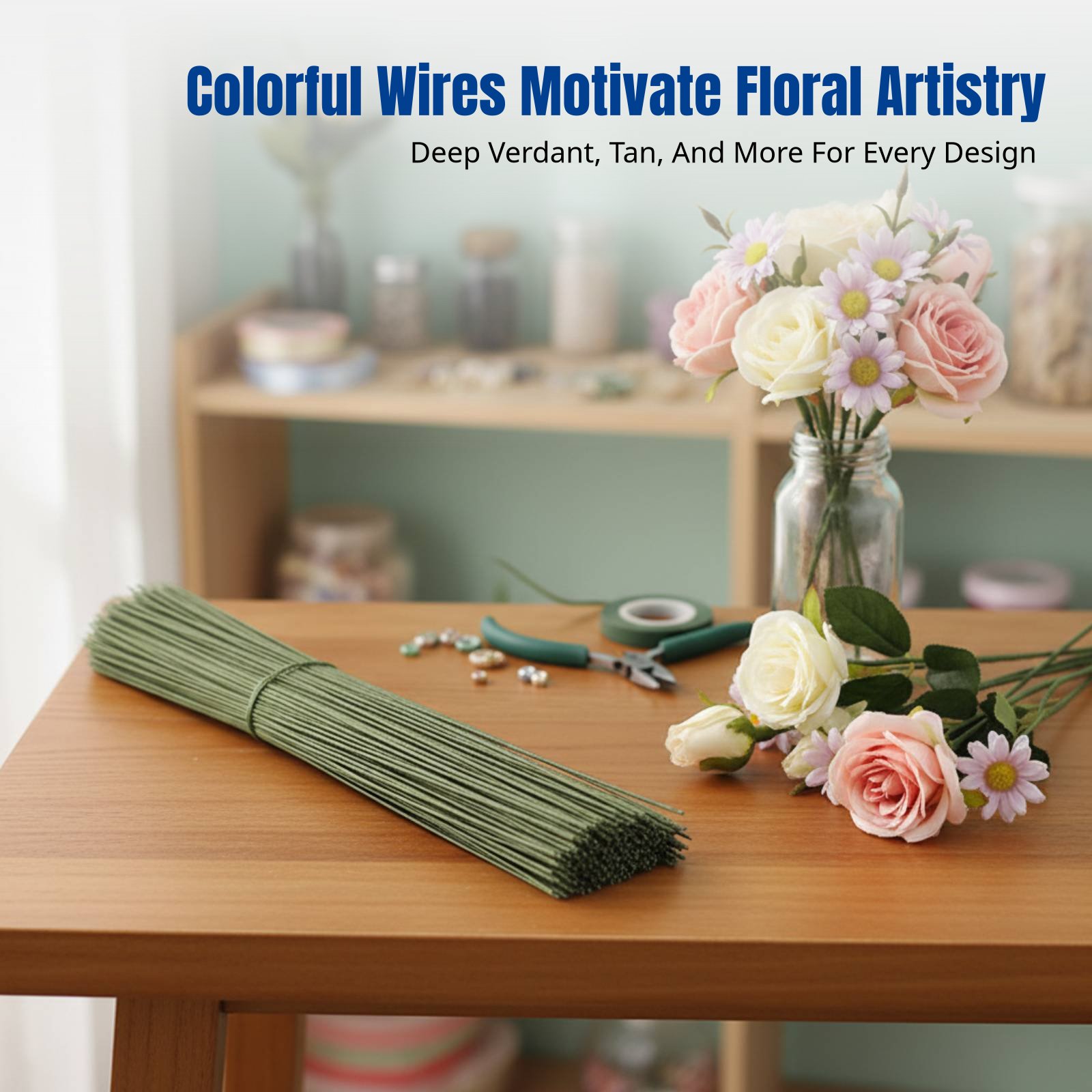 DIY Handcraft Floral Stem Wire - Flower Supplies บทวิจารณ์และราคา