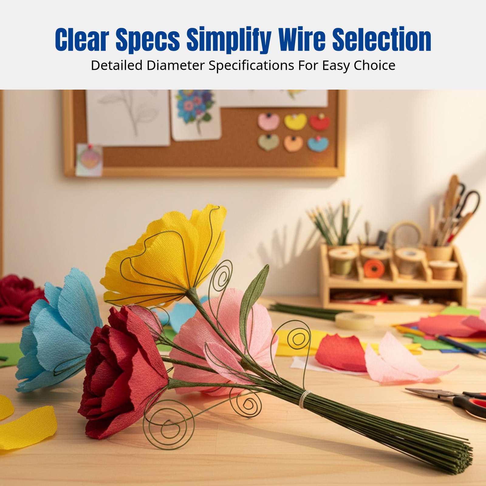 DIY Handcraft Floral Stem Wire - Flower Supplies บทวิจารณ์และราคา
