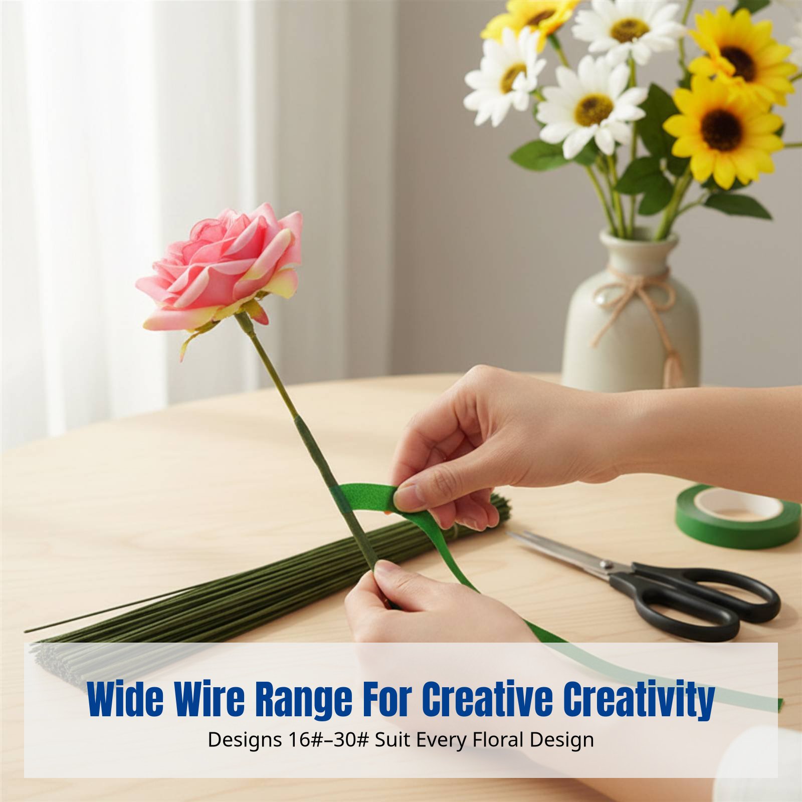 DIY Handcraft Floral Stem Wire - Flower Supplies บทวิจารณ์และราคา