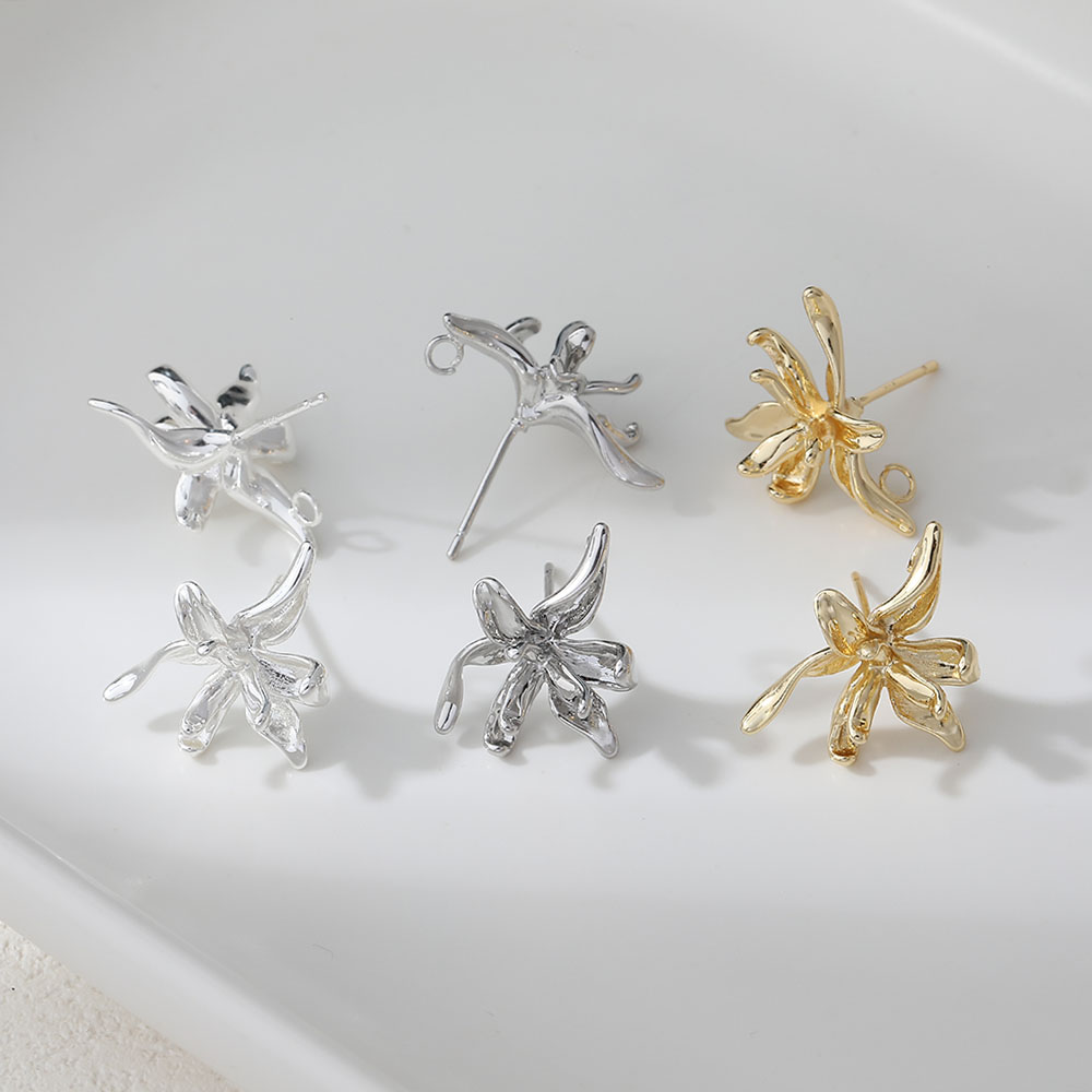 4PCS Dainty Flower Shape Ear S - Flower Supplies บทวิจารณ์และราคา