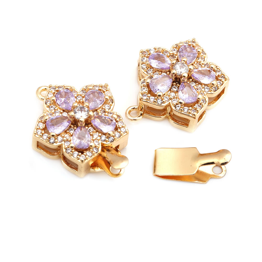 4 Sets Full Size 21x15MM 18K G - Flower Supplies บทวิจารณ์และราคา