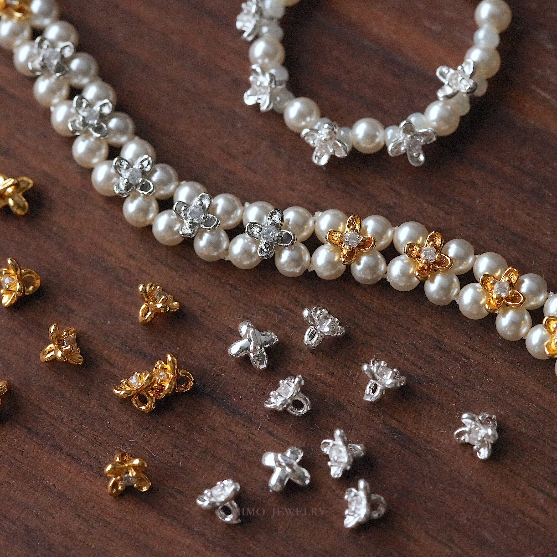 20PCS Gold Plated Brass Mini Z - Flower Supplies บทวิจารณ์และราคา