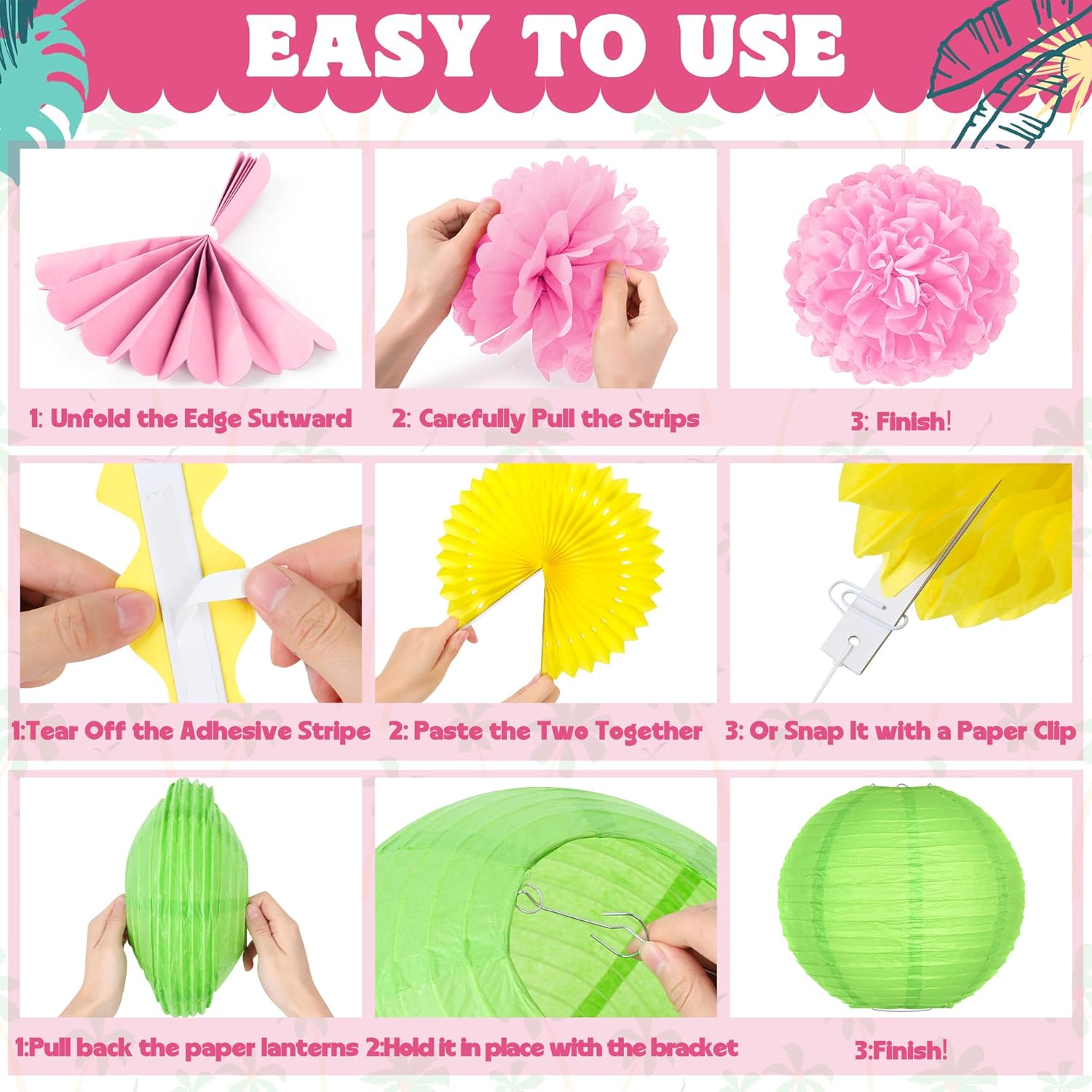 13PCS Hawaiian Luau Party Deco - Flower Supplies บทวิจารณ์และราคา