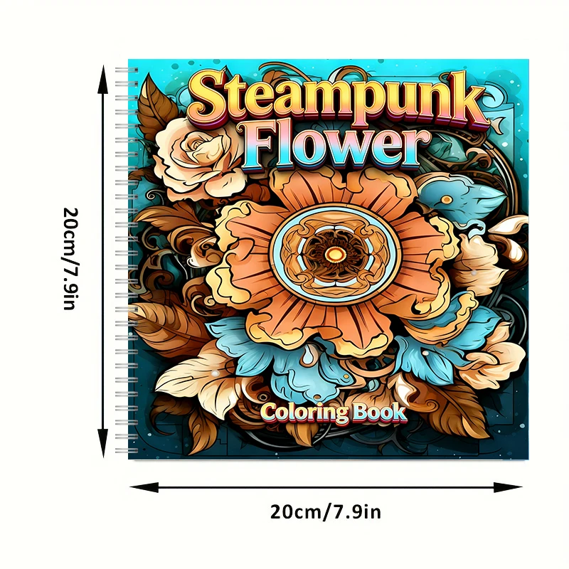 Coloring Book Steampunk Flower - Flower Supplies บทวิจารณ์และราคา