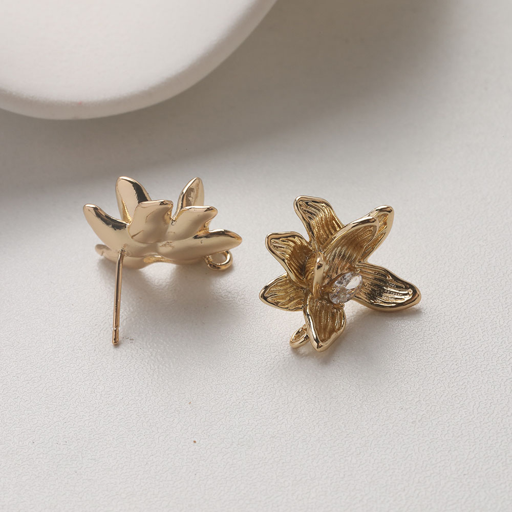 4PCS Dainty Flower Ear Studs E - Flower Supplies บทวิจารณ์และราคา