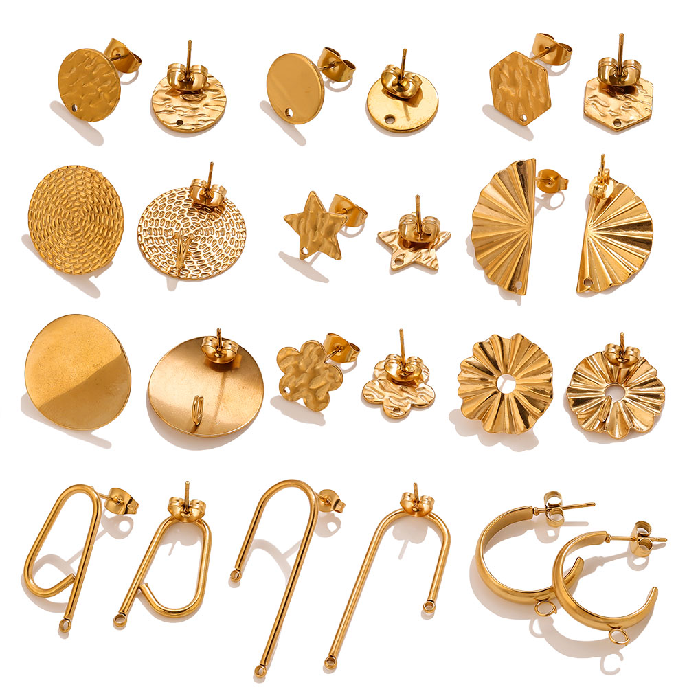 10pcs Stainless Steel Earrings - Flower Supplies บทวิจารณ์และราคา