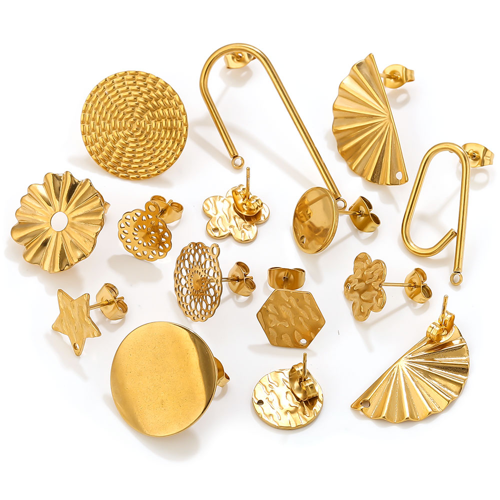 10pcs Stainless Steel Earrings - Flower Supplies บทวิจารณ์และราคา
