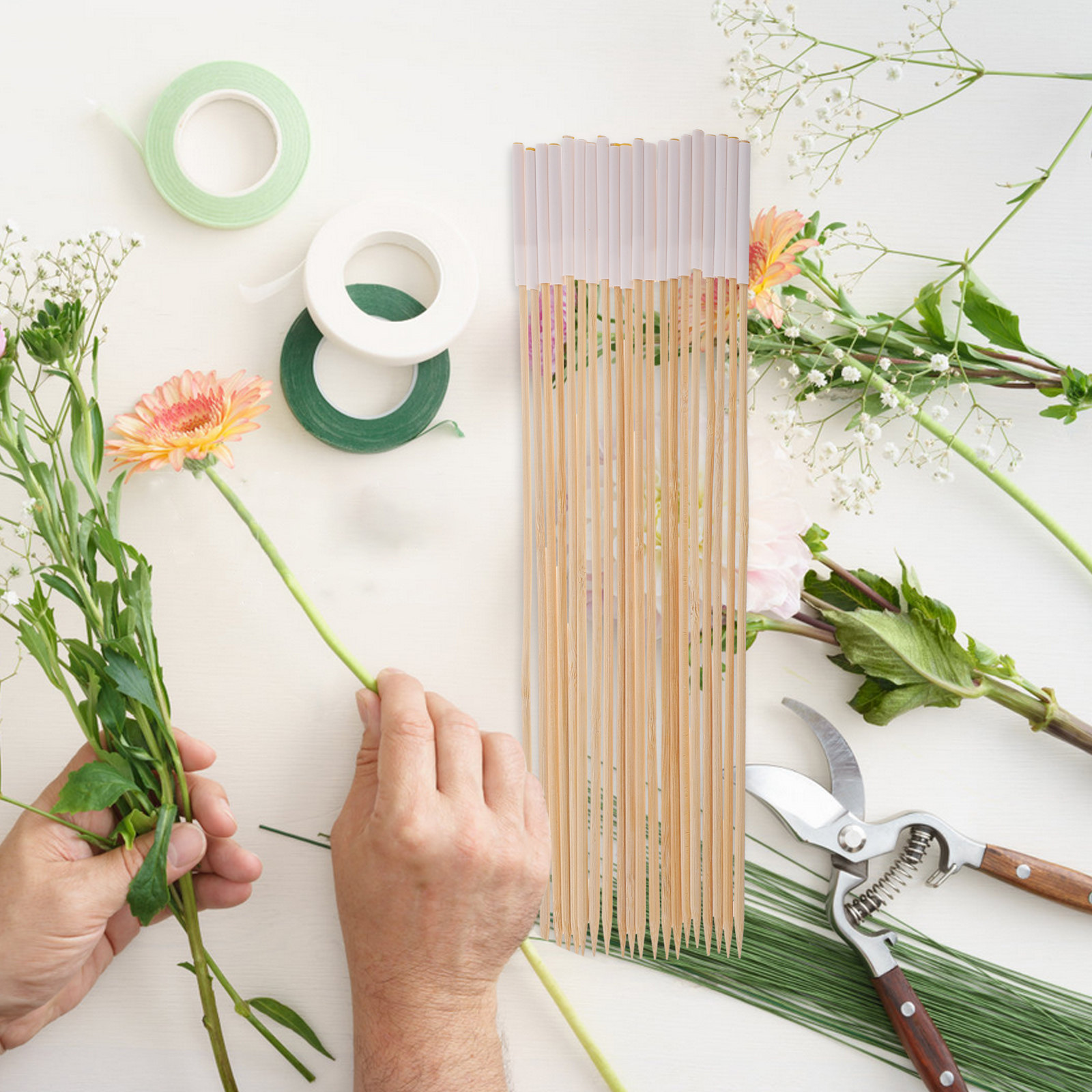 20Pcs Bamboo Craft Sticks Flor - The Florist Supply Shop บทวิจารณ์และราคา